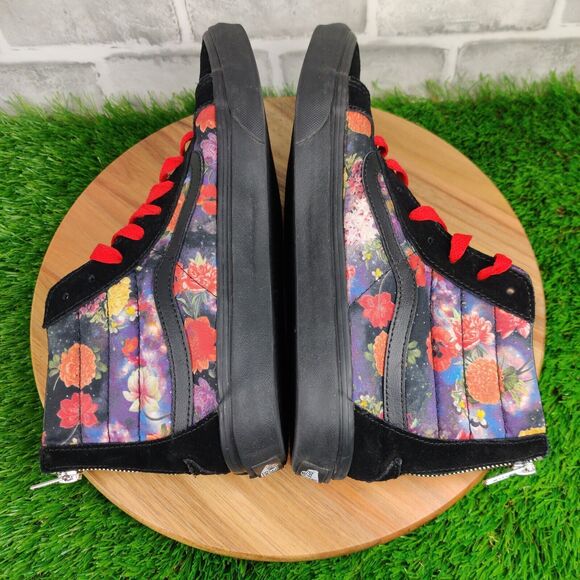 VANS Sk8-Hi Zip Galaxy Floral Black High Top Sneakers Shoes Mens Size 9.5 main image 8